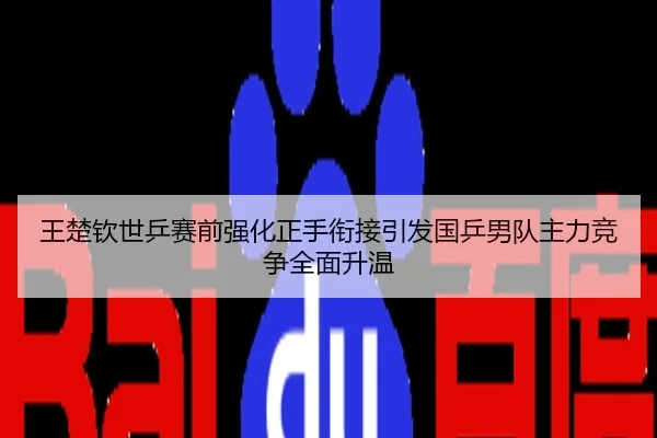 王楚钦世乒赛前强化正手衔接引发国乒男队主力竞争全面升温