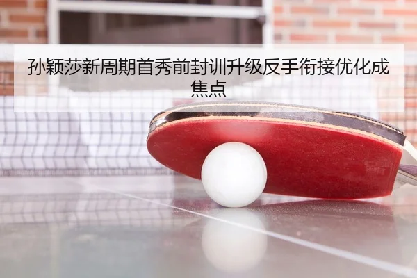 孙颖莎新周期首秀前封训升级反手衔接优化成焦点